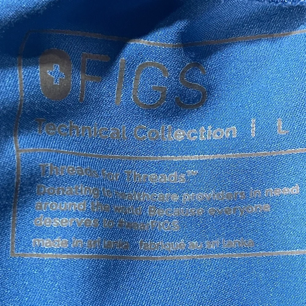 Figs Technical Collection blue‎ jogger scrubs size large